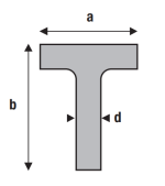 Stalen T-profiel
